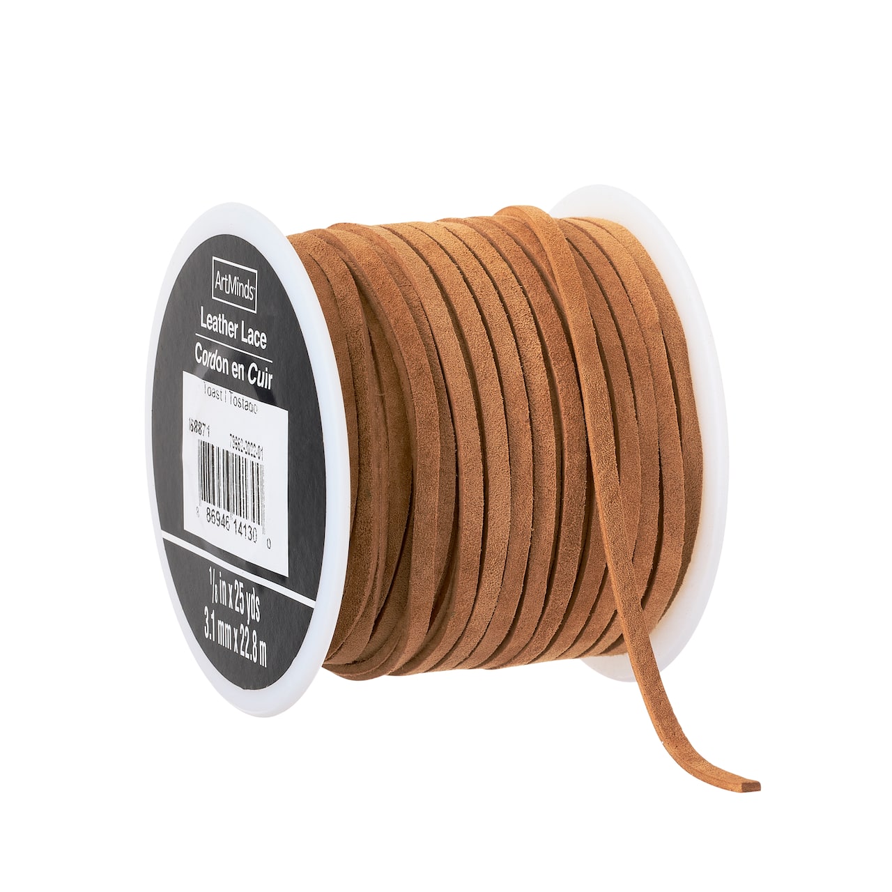 6 Pack: 1/8" Suede Leather Lace Trim by ArtMinds™